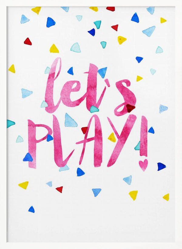 Tablou înramat „Playful Confetti Burst” de Treechild