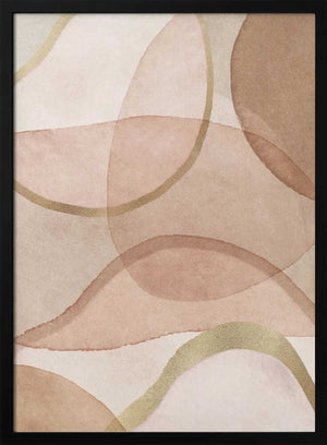 Tablou înramat „Blush and Brown Abstract” de Kathrin Pienaar