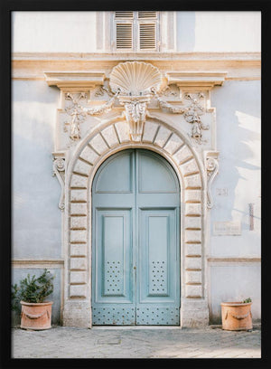 Tablou înramat „Blue tones of Rome - Italy travel photography” de Raisa Zwart