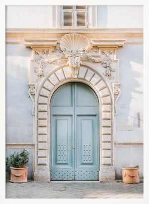 Tablou înramat „Blue tones of Rome - Italy travel photography” de Raisa Zwart