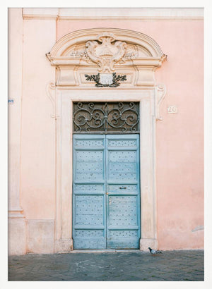Tablou înramat „Pastel Trastevere - Rome Italy travel photography” de Raisa Zwart