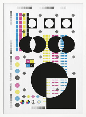 Tablou înramat „CMYK” de SERGIO ORTIZ