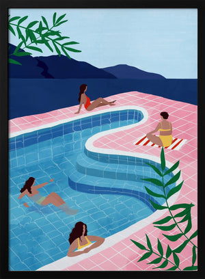 Tablou înramat „Pool Ladies” de Maja Tomljanovic