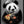 Tablou înramat „panda loves pizza” de Adam Lawless