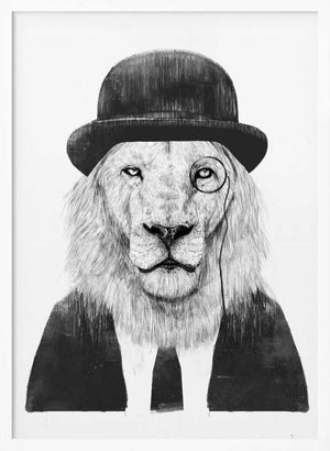Tablou înramat „Sir Lion” de Balazs Solti