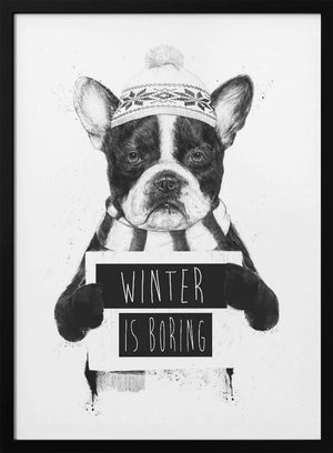 Tablou înramat „Winter is boring” de Balazs Solti