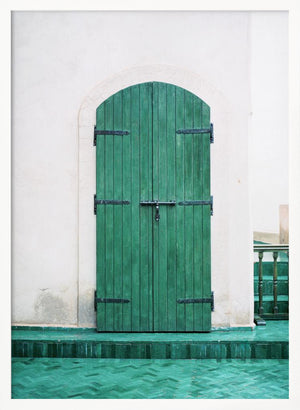 Tablou înramat „Marrakesh Green Door” de Raisa Zwart
