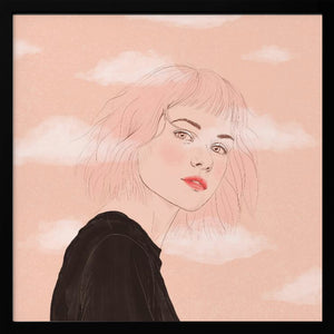 Tablou înramat „Head in the Clouds” de Petra Holíková