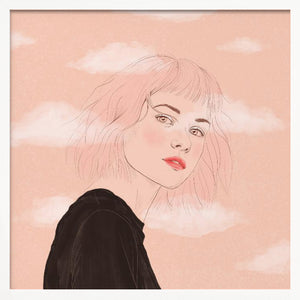 Tablou înramat „Head in the Clouds” de Petra Holíková