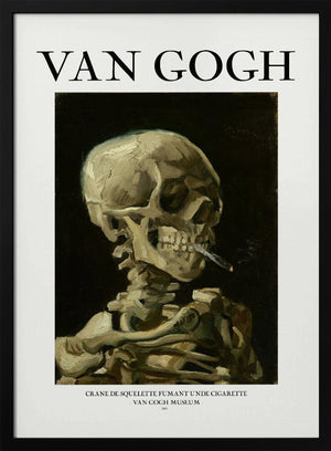 Tablou înramat „Head of a skeleton with a burning cigarette” de Vincent Van Gogh