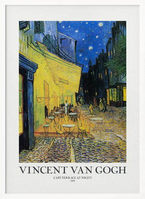 Tablou înramat „Café Terrace At Night” de Vincent Van Gogh