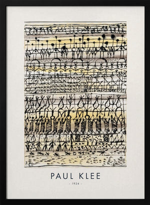 Tablou înramat „Cooling in a hot zone garden 1924” de Paul Klee