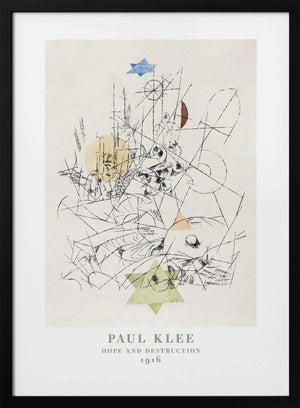 Tablou înramat „Hope and Destruction 1916” de Paul Klee