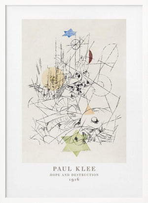 Tablou înramat „Hope and Destruction 1916” de Paul Klee