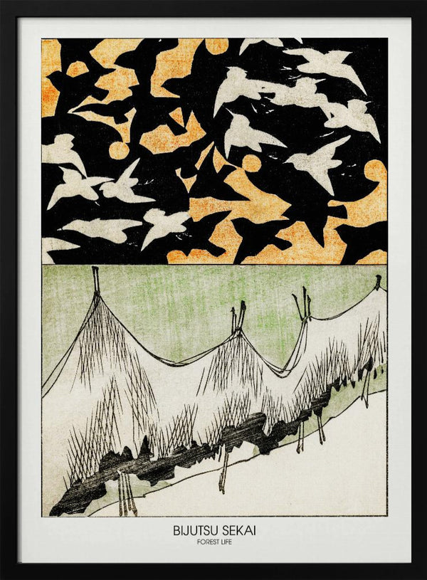 Tablou înramat „Forest Life” de Bijutsu Sekai