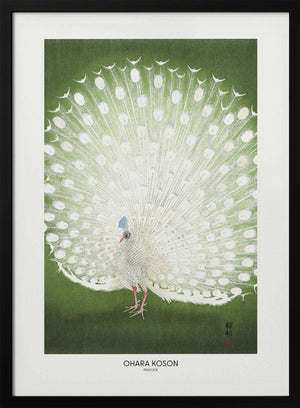 Tablou înramat „Peacock - Cropped” de Ohara Koson