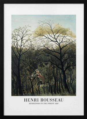 Tablou înramat „Rendezvous In The Forest” de Henri Rousseau