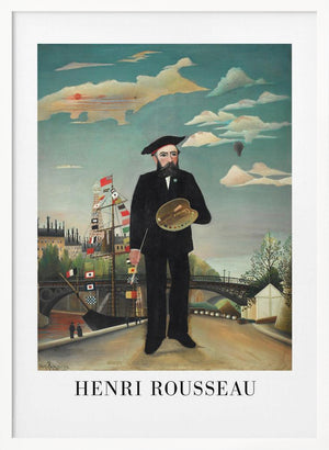 Tablou înramat „Self Portrait 1890” de Henri Rousseau