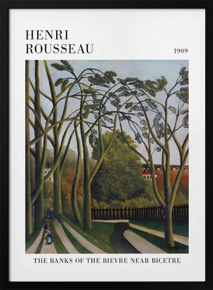 Tablou înramat „The Banks Of The Bier Near Bicetre” de Henri Rousseau