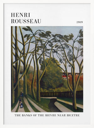 Tablou înramat „The Banks Of The Bier Near Bicetre” de Henri Rousseau