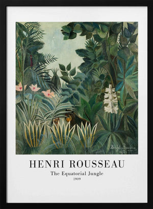 Tablou înramat „The Equatorial Jungle” de Henri Rousseau