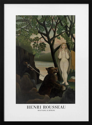 Tablou înramat „Mauvaise Surprise” de Henri Rousseau