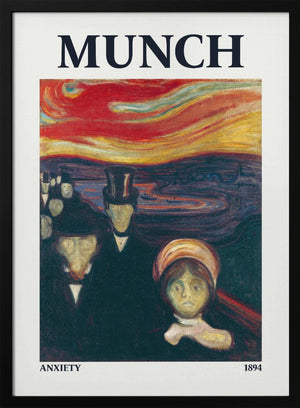 Tablou înramat „Anxiety” de Edvard Munch