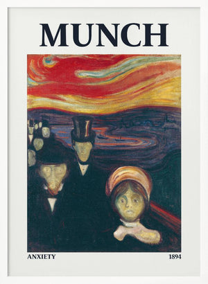 Tablou înramat „Anxiety” de Edvard Munch