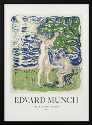 Tablou înramat „Girls Picking Apples” de Edvard Munch