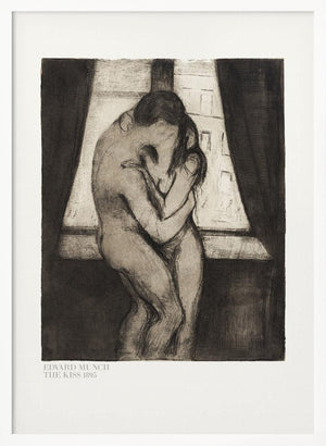 Tablou înramat „The Kiss 1895” de Edvard Munch