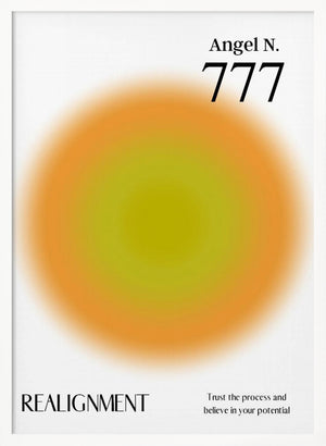 Tablou înramat „Angel Number 777” de Amélie