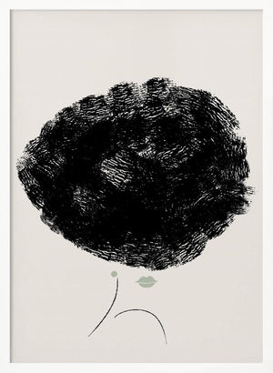 Tablou înramat „Green Lips” de Pictufy Studio II