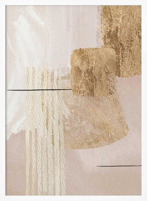 Tablou înramat „Aesthetic Gold-3” de Sally Ann Moss