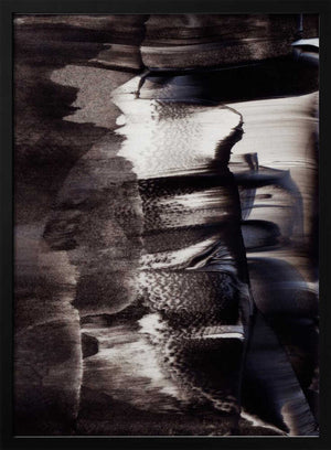Tablou înramat „Monochrome Textures And Fluid Brushstrokes” de uplusmestudio