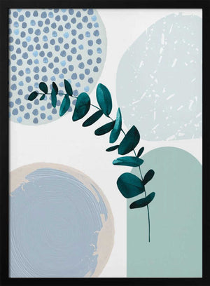 Tablou înramat „Blue green boho-2” de Sally Ann Moss