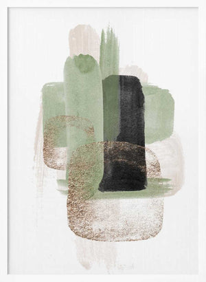 Tablou înramat „Simple Green-3” de Sally Ann Moss