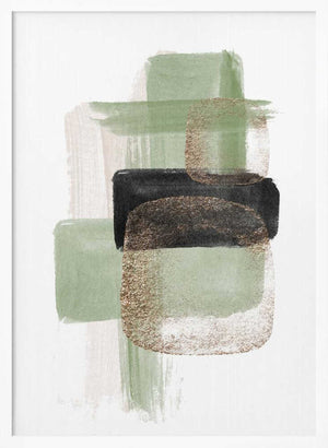Tablou înramat „Simple Green-2” de Sally Ann Moss
