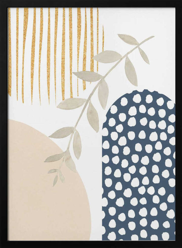 Tablou înramat „boho blue-1” de Sally Ann Moss