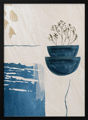 Tablou înramat „Calm Blues-1” de Sally Ann Moss