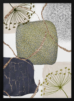 Tablou înramat „Green-Grey-2” de Sally Ann Moss