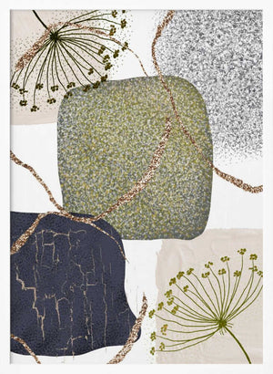 Tablou înramat „Green-Grey-2” de Sally Ann Moss
