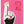 Tablou înramat „It's All Love Hand Pink” de Frances Collett