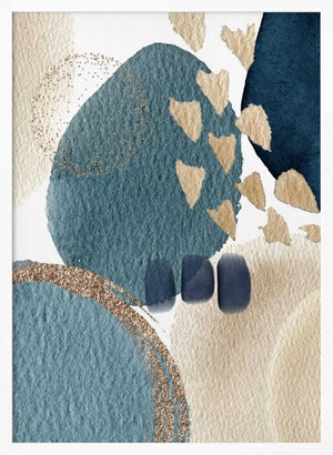 Tablou înramat „Blue Beauty-3” de Sally Ann Moss