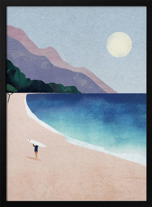 Tablou înramat „Surf Beach” de longwayhome