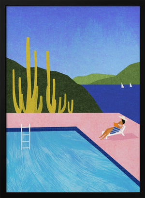 Tablou înramat „Swimming Pool” de longwayhome