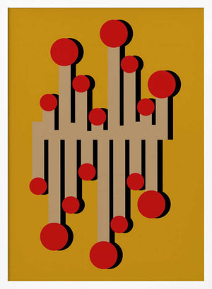 Tablou înramat „The 1968 Telephonist Mustard” de Frances Collett