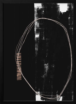 Tablou înramat „Abstract Black And White Artwork” de uplusmestudio