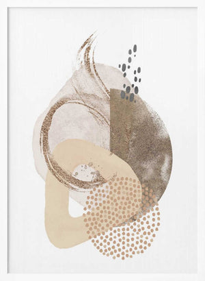 Tablou înramat „Neutral Silk-1” de Sally Ann Moss