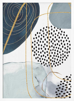 Tablou înramat „Shapley Blue-4” de Sally Ann Moss