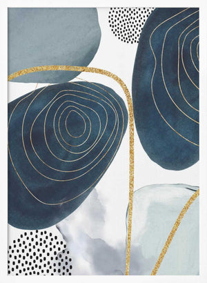 Tablou înramat „Shapley Blue-3” de Sally Ann Moss